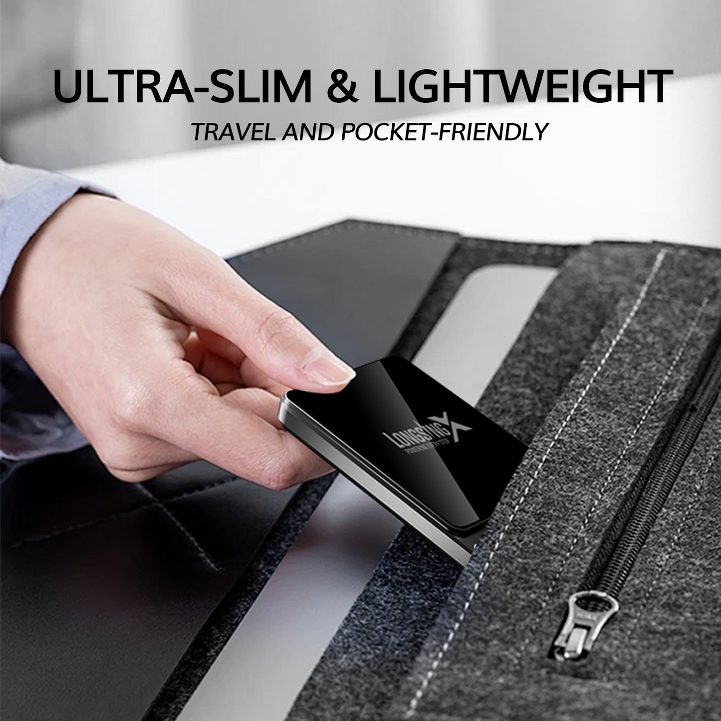 LONGSINGX Magnetic Wireless Charging Power Bank 5,000mAh